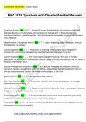 FINC 3610 Questions with Detailed Verified Answers