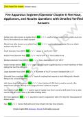 Fire Apparatus Engineer&sol;Operator Chapter 6 Fire Hose&comma;  Appliances&comma; and Nozzles Questions with Detailed Verified  Answers 