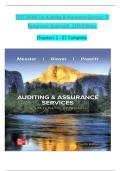 TEST BANK For Auditing & Assurance Services&colon; A Systematic Approach&comma; 12th Edition