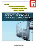 Full Test Bank &ndash; Introduction to Statistical Investigations&comma; 2nd Edition &lpar;Tintle & Chance&rpar;&comma; Chapters 1&ndash;11
