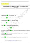 Lead Abatement Questions with Detailed Verified  Answers 