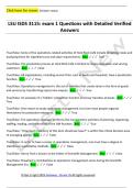 LSU ISDS 3115&colon; exam 1 Questions with Detailed Verified  Answers