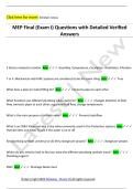 MEP Final &lpar;Exam I&rpar; Questions with Detailed Verified  Answers 