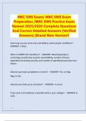 MKC SWE Exam&sol; MKC SWE Exam  Preparation &sol;MKC SWE Practice Exam  Newest 2025&sol;2026 Complete Questions  And Correct Detailed Answers &lpar;Verified  Answers&rpar; &vert;Brand New Version&excl;&excl;