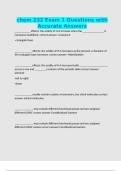 chem 232 Exam 1 Questions with Accurate Answers