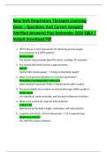 New York Respiratory Therapist Licensing  Exam &ndash; Questions And Correct Answers  &lpar;Verified Answers&rpar; Plus Rationales 2026 Q&A &vert;  Instant download Pdf