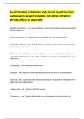 South Carolina Esthetician State Board exam Questions and answers Newest Rated A&plus; 2025&sol;2026 UPDATED WITH COMPLETE SOLUTION 