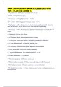 NACC COMPREHENSIVE EXAM 2025&sol;2026 QUESTIONS WITH SOLUTIONS GRADED A&plus;