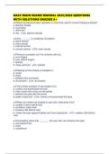 NACC MAIN EXAMS MANUAL 2025&sol;2026 QUESTIONS WITH SOLUTIONS GRADED A&plus;