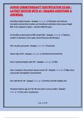 APHON CHemOtHerAPy CertifiCAtiON exAm &ndash; LAtest editiON witH A&plus; GrAded QuestiONs & ANswers&period;