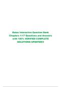 Bates Interactive Question Bank Chapters 1-17 Questions and Answers with 100&percnt; VERIFIED COMPLETE SOLUTIONS UPDATED&excl;&excl;&excl;