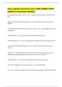 Texas Irrigation Technician Exam 100&percnt; CORRECT WITH COMPLETE SOLUTION UPDATED 