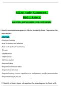 NSG 121 Health Assessment exam 2-questions and answers 20252026 update