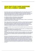 CEOE OSAT STUDY GUIDE QUESTIONS WITH 100&percnt; CORRECT ANSWERS 