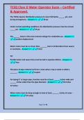 TCEQ Class D Water Operator Exam &ndash; Certified & Approved&period;Questions and correct answers 2026