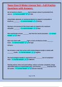 Texas Class D Water License Test &ndash; Full Practice Questions with Answers&period;