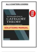 An Introduction to Category Theory - Complete Solutions Manual by Harold Simmons - PDF