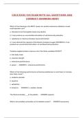 CSCS EXSC 505 EXAM WITH ALL QUESTIONS AND   CORRECT ANSWERS
