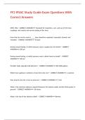 FF2 IFSAC Study Guide Exam Questions With Correct Answers