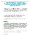 HESI PN PEDIATRICS &lpar;PEDS&rpar; 2023-2024 ACTUAL EXAM 82 QUESTIONS AND CORRECT DETAILED ANSWERS WITH RATIONALES &vert;ALREADY GRADED A&plus;