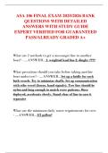 ASA 106 FINAL EXAM 2025&sol;2026 BANK  QUESTIONS WITH DETAILED  ANSWERS WITH STUDY GUIDE  EXPERT VERIFIED FOR GUARANTEED  PASS&sol;ALREADY GRADED A&plus;