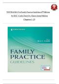 Family Practice Guidelines &ndash;16th Edition Test Bank &lpar;Jill C&period; Cash&comma; Cheryl A&period; Glass&comma; Jenny Mullen&rpar;