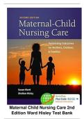 Maternal Child Nursing Care 2nd Edition Ward Hisley Test Bank
