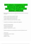 Package Deal For  NATE Final Exam With 100&percnt; Correct Answers &vert; Verified &vert; Latest Updates &vert; 2025&sol;2026