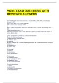 VSITE EXAM QUESTIONS WITH REVIEWED ANSWERS 
