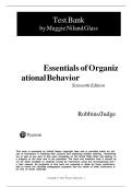 TEST BANK FOR Essentials of Organizational Behavior 16th Edition by Stephen Robbins &comma; Timothy Judge ISBN&colon;978-0135353745 ALL CHAPTERS COVERED YOUR ULTIMATE GUIDE 100&percnt; VERIFIED A&plus; GRADE ASSURED&excl;&excl;&excl;&excl;&excl;&excl;&excl;&excl; NEW LATEST UPDATE&excl;&excl;&excl;&excl;&excl;&excl;&excl;
