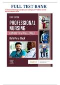 Professional Nursing&colon; Concepts & Challenges &ndash; Beth Black &lpar;9th Edition&rpar; &vert; Comprehensive Test Bank&comma; Exam Prep Resource&comma; and Study Questions with Answers
