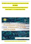 Test Bank for Edmunds&rsquo; Pharmacology for the Primary Care Provider&comma; 5th Edition &vert; Verified Questions & Answers &vert; Updated 2025&sol;2026 Edition