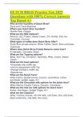 DUTCH BROS Practice Test 2025 Questions with 100&percnt; Correct Answers Top Rated A&plus;