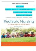 TEST BANK Pediatric Nursing- A Case-Based Approach 2nd Edition by Tagher Knapp Chapters 1 - 34 &vert; All Chapters