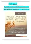 TEST BANK Physical Examination and Health Assessment 3rd Edition by Carolyn Jarvis&comma; All Chapters 1 - 31