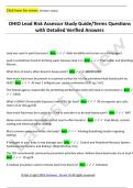 OHIO Lead Risk Assessor Study Guide&sol;Terms Questions  with Detailed Verified Answers