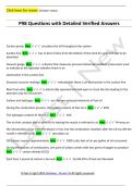 P98 Questions with Detailed Verified Answers