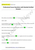 Professional Issues Questions with Detailed Verified  Answers