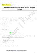 PSI FNP Practice Questions with Detailed Verified  Answers 