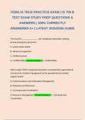FEMA IS 700&period;B PRACTICE EXAM &vert; IS 700 B TEST EXAM STUDY PREP QUESTIONS & ANSWERS &vert; 100&percnt; CORRECTLY ANSWERED A&plus; &vert; LATEST 2025&sol;2026 GUIDE