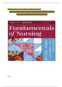 Latest Test Bank For Fundamentals of Nursing 12th Edition by Potter Perry with Chapter 1-50 Complete Guide Newest Version