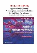 Test Banks For Applied Pathophysiology 4th Edition by Judi Nath&semi; Carie Braun&comma; 9781975179199&comma;