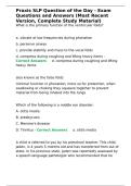 Praxis SLP Question of the Day - Exam Questions and Answers &lpar;Most Recent Version&comma; Complete Study