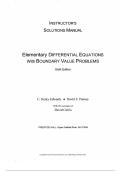 Instructor&rsquo;s Solutions Manual &mdash; Elementary Differential Equations with Boundary Value Problems &lpar;Classic Version&rpar;&comma; 6th Edition &mdash; C&period; Henry Edwards&comma; David E&period; Penney&comma; David T&period; Calvis