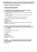 Test Bank for Death&comma; Society and Human Experience&comma; 12th Edition by Robert J&period; Kastenbaum&comma; Christopher M&period; Moreman &semi; ISBN13&colon; 9781138292406