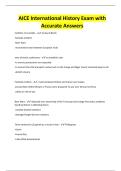 AICE International History Deal 2