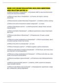 NURS 3335 EXAM EVALUATION 2025&sol;2026 QUESTIONS AND SOLUTION RATED A&plus;