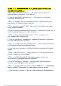 NURS 3335 EXAM SCRIPT 2025&sol;2026 QUESTIONS AND SOLUTION RATED A&plus;
