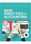 Test Bank&colon; Data Analytics for Accounting &ndash; 1st Edition by Richardson&comma; Teeter&comma; and Terrell