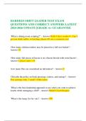 HARDEES SHIFT LEADER TEST EXAM QUESTIONS AND CORRECT ANSWERS LATEST 2025-2026 UPDATE &vert;GRADE A&plus; GUARANTEE